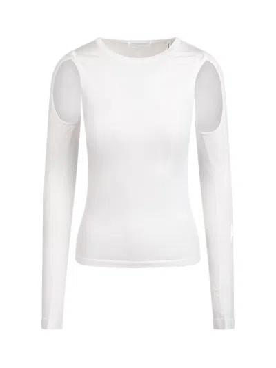 Helmut Lang Cut-out T-shirt In White