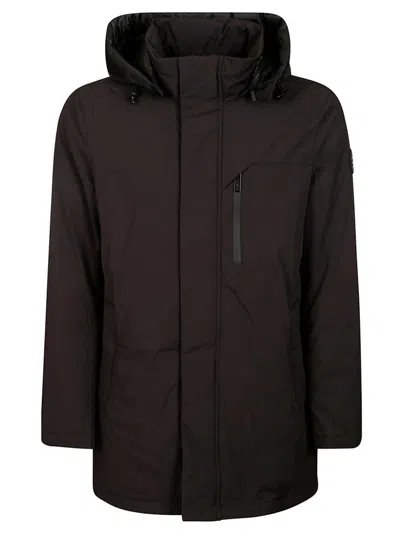 Woolrich Mountain Parka Coat In Black