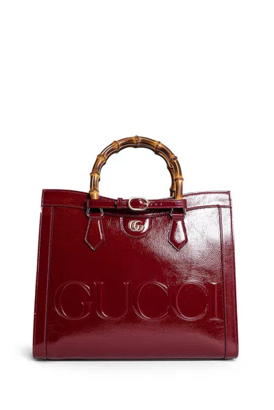 Gucci Diana Medium Tote Bag In Red