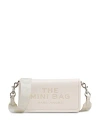 Marc Jacobs The Mini Bag Leather Crossbody In Cotton/nickel