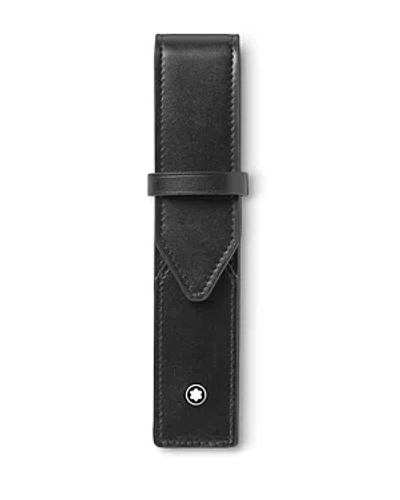 Montblanc Sartorial 1-pen Leather Pouch In Black