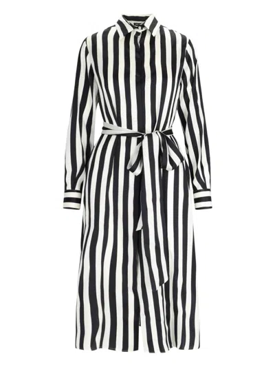 Kiton Midi Shirt Dress In White