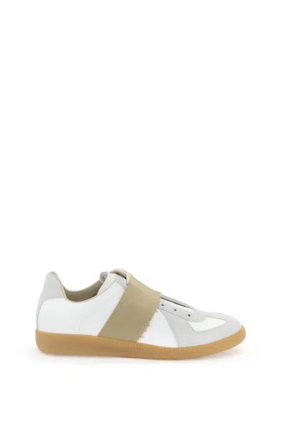 Maison Margiela Replica Trainers With Elastic Band In White Nude (white)