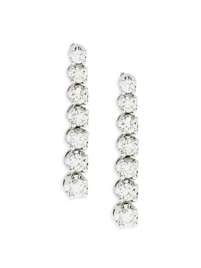 Saks Fifth Avenue Women's 14k White Gold & 0.7 Tcw Diamond Drop Earrings