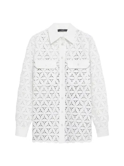 Weekend Max Mara Women's Lace Shirt In Off White