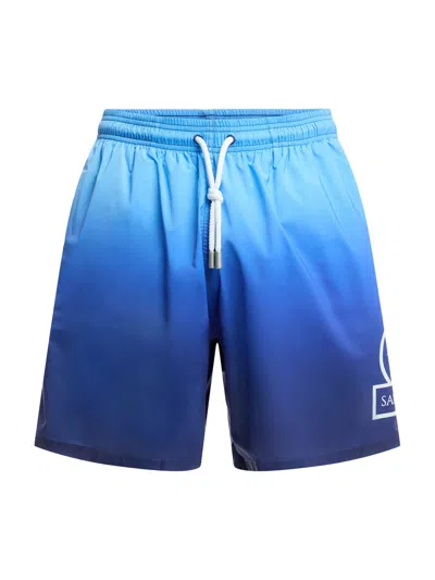 Sandbanks Men's Moonlight Gradient Swim Shorts Blue