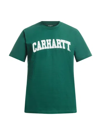Carhartt Men's Short Sleeve University T-shirt White In Green