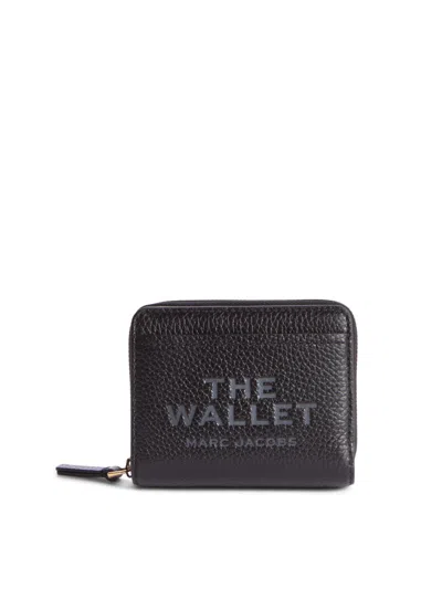 Marc Jacobs Women's The Leather Mini Compact Wallet Black