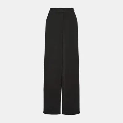 Pre-owned Zimmermann Viscose Trousers Au 1 In Black