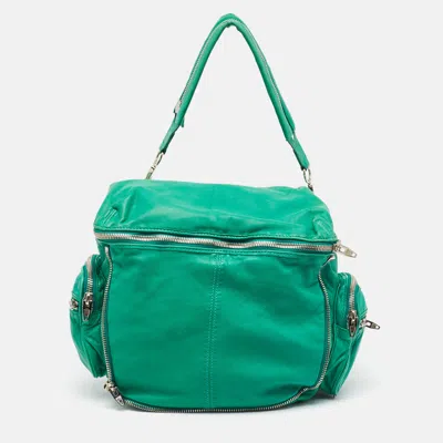 Pre-owned Alexander Wang Green Leather Jane Zip Shoulder Bag