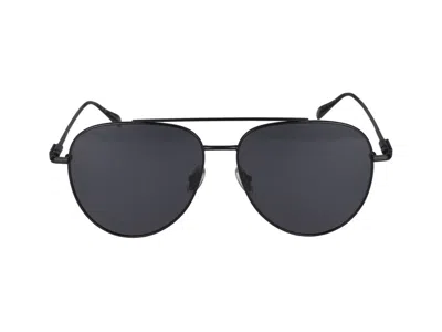 Ferragamo Salvatore  Eyewear Aviator Sunglasses In Black