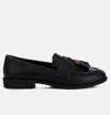 London Rag Alibi Tassels Detail Loafers In Black