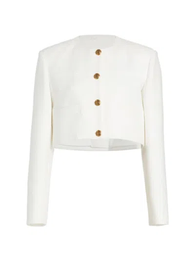 Citizens Of Humanity Women's Pia Cotton-blend Tweed Crop Jacket In Naturaline