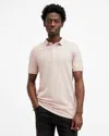 Allsaints Reform Short Sleeve Polo Shirt In Dust Taupe