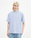 Allsaints Isac Oversized Crew Neck T-shirt In Blue
