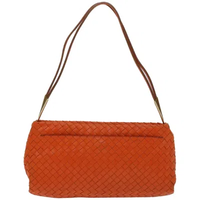 Bottega Veneta Orange Leather Shoulder Bag ()
