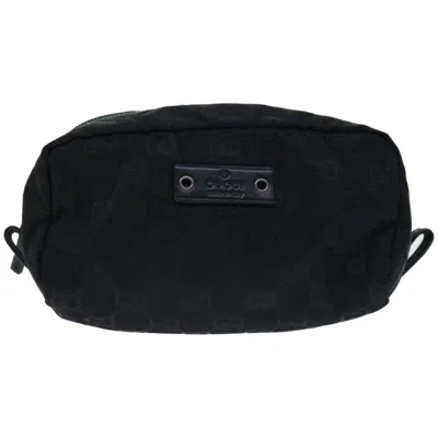 Gucci Black Canvas Clutch Bag ()