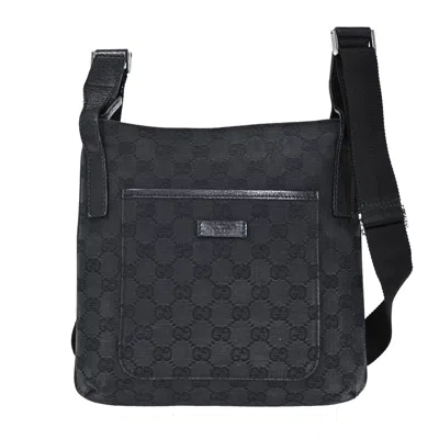 Gucci Gg Canvas Black Canvas Shoulder Bag ()