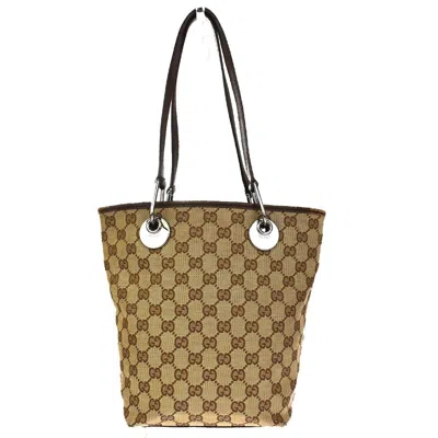 Gucci Gg Canvas Brown Canvas Shoulder Bag ()