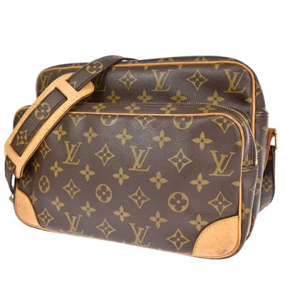 Pre-owned Louis Vuitton Nile Brown Canvas Shoulder Bag ()