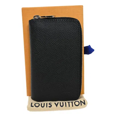 Pre-owned Louis Vuitton Zippy Wallet Black Leather Wallet  ()