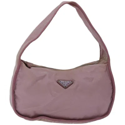 Prada Tessuto Pink Synthetic Shoulder Bag ()