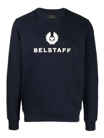 Belstaff Signature Sweatshirt Dark Ink In Navy