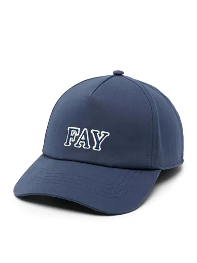 Fay Baseballkappe Mit Logo-stickerei In Azul