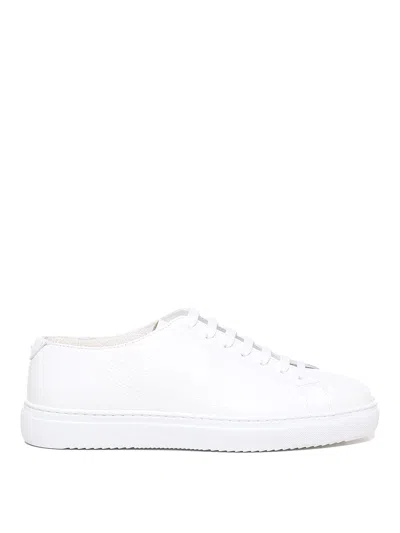 Doucal's Leather Trainers In Blanco
