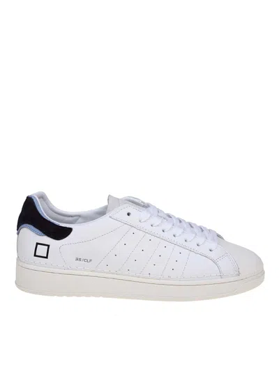 Date Leather Sneakers In White