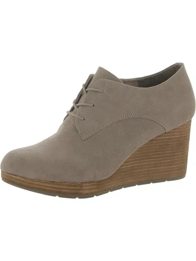 Dr. Scholl's Shoes Where To Womens Corduroy Ankle Wedge Boots In Grey
