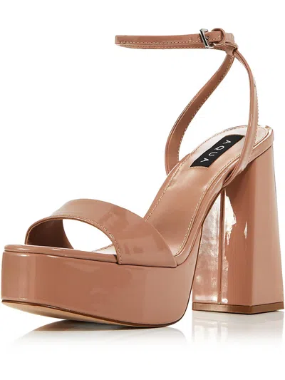 Aqua Cher Womens Patent Dressy Platform Sandals In Multi