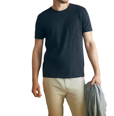 Faherty Sunwashed Pocket Tee In Washed Black