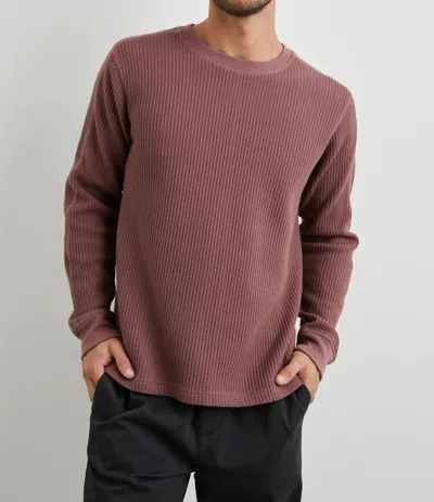 Rails Wade Thermal Sweater In Brick In Red
