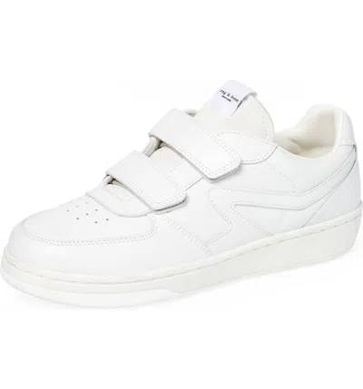 Rag & Bone Retro Court Strap Sneakers In White