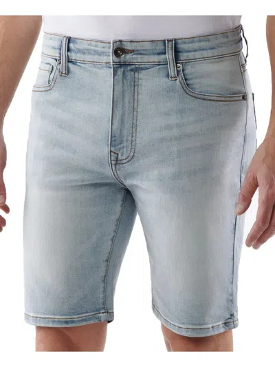 Lazer Mens Slim Fit Jean Denim Shorts In Multi