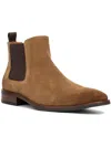 Vintage Foundry Co Evans Mens Suede Square Toe Chelsea Boots In Tan