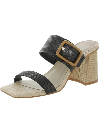 Dolce Vita Posy Womens Textured Slip On Sandals Shoes In Black