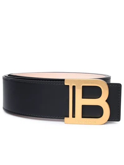 Balmain Woman  Black Leather Belt