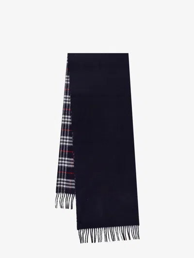 Burberry Woman Scarf Woman Blue Scarves