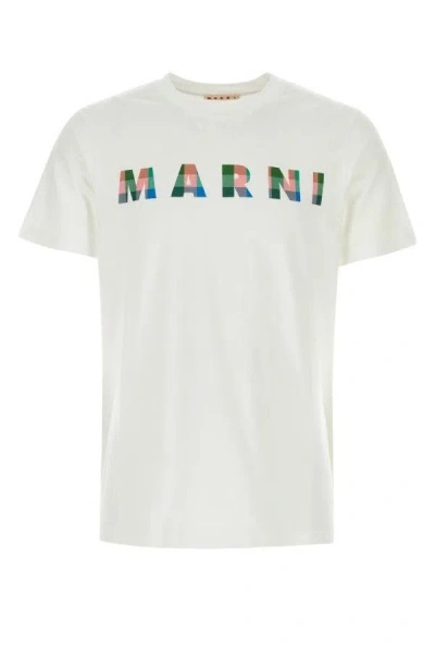 Marni Man White Cotton T-shirt