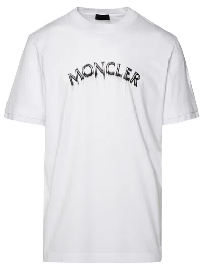 Moncler Man  White Cotton T-shirt
