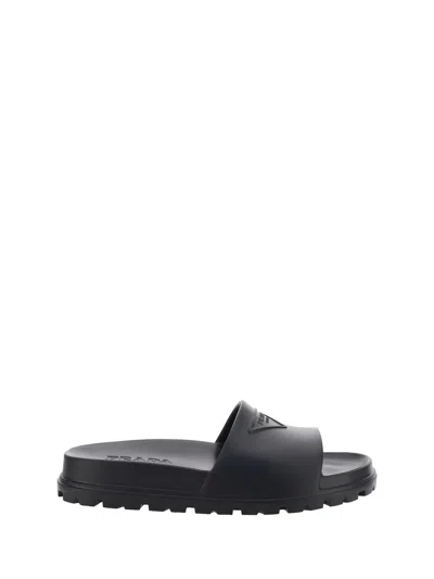 Prada Sandals In Black