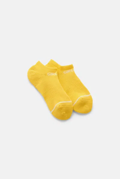 Girlfriend Collective Daffodil Ankle Sock In Yellow