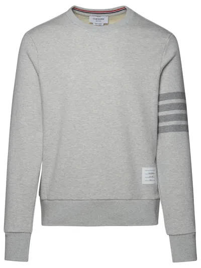 Thom Browne Man  Gray Cotton Sweatshirt