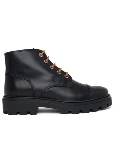 Tod's Man  Leather Boots In Black
