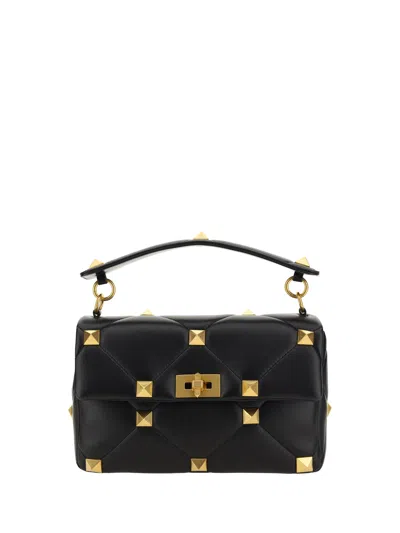 Valentino Garavani Women  Roman Stud Handbag In Black