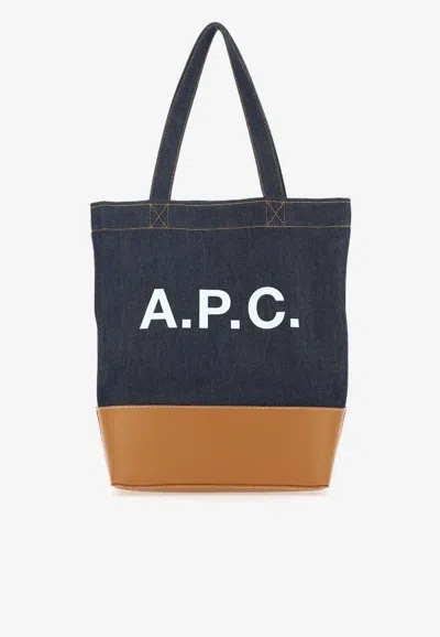 Apc Axel Tote Bag In Blue