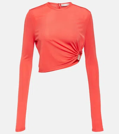 Christopher Esber Verziertes Cropped-top In Pink