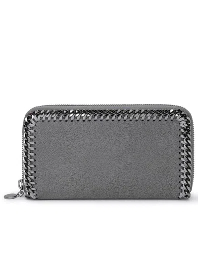 Stella Mccartney Recycled Polyester Wallet In Grey